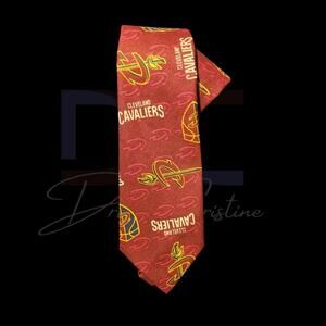 Cleveland Basketball Printed Handmade Necktie | Unique Fan Accessory